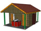 cabine sanitaire 4 emplacements